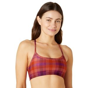 Beyond Yoga Racerback Sports Bra Plaid SZ Small